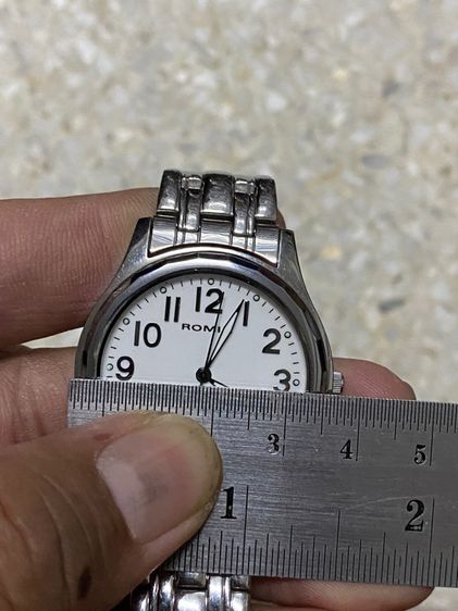 นาฬิกายี่ห้อ ROMIA  ควอทซ์  ของแท้มือสอง สแตนเลสบาง สายเดิม 8 นิ้ว  900฿ รูปที่ 6