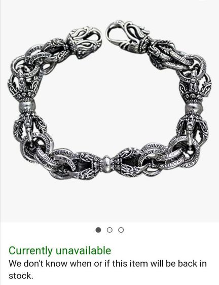 sold ‼️🖤ZOCALO​🖤 950​ stering silver Dragon bracelet - April vintage  รูปที่ 11