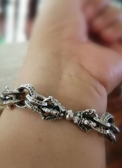 sold ‼️🖤ZOCALO​🖤 950​ stering silver Dragon bracelet - April vintage  รูปที่ 5