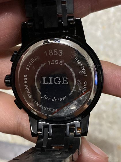 นาฬิกายี่ห้อ LIGE  ควอทซ์ ของแท้มือสอง เดินทุกเข็ม สภาพสวย  สายยาว  650฿ รูปที่ 3