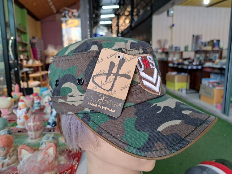 หมวกแก๊บลายทหาร ทรงโกโบริ ปรับความกว้างได้ รูปที่ 2