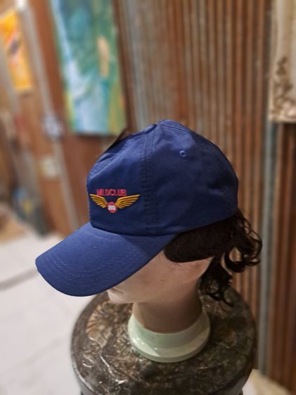 หมวกแก๊บ ลายปักรูปปีกนก สีน้ำเงิน สายปรับความกว้างได้ รูปที่ 2