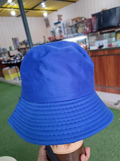 หมวกบัตเกตุ หมวกกันแดด กันลม สีน้ำเงิน หน้ายิ้มสวย รูปที่ 3