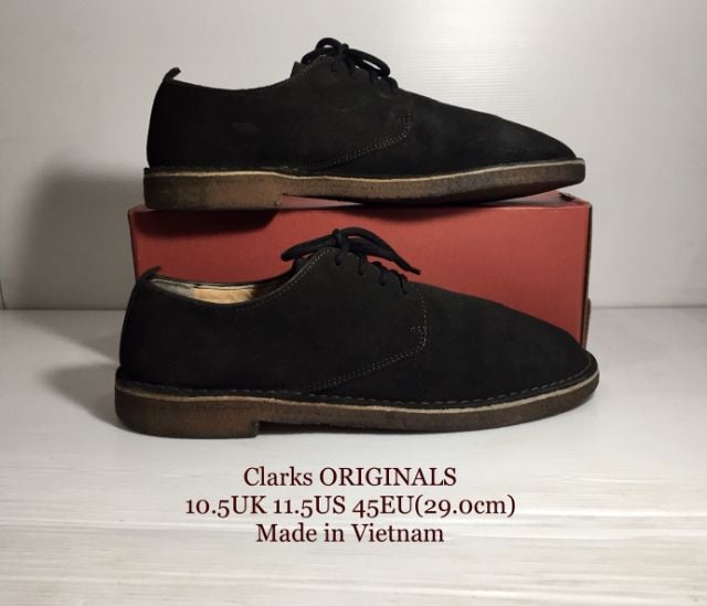 อื่นๆ รองเท้าผ้าใบ UK 10.5 | EU 45 1/3 | US 11 ดำ Clarks ORIGINALS 10.5UK 11.5US 45EU(29.0cm) ของแท้ มือ 2 สภาพเยี่ยม, รองเท้า Clarks หนังแท้ไร้ริ้วรอย พื้นเต็มใกล้เคียงของใหม่ สวยมาก