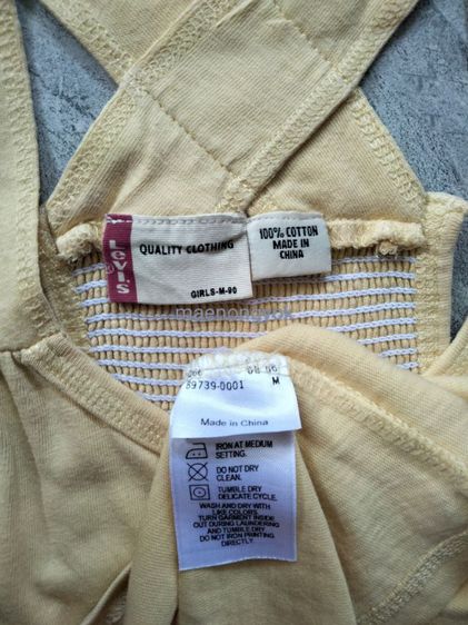เสื้อกล้ามแบรนด์ LEVI’S(GIRLS-M- 90) made in china เนื้อผ้า cotton งานปักลายและสกรีน รูปที่ 7