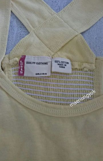 เสื้อกล้ามแบรนด์ LEVI’S(GIRLS-M- 90) made in china เนื้อผ้า cotton งานปักลายและสกรีน รูปที่ 11