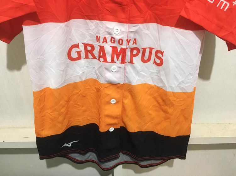 เสื้อเบสบอล ทีม NAGOYA GRAMPUS แบรนด์ MIZUNO สีหลายสี รูปที่ 4