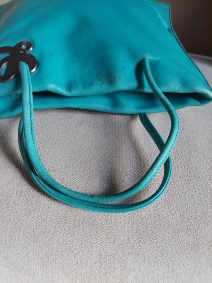 กระเป๋า Loewe ทรงถือ สีเขียวน้ำทะเล ใบเล็กน่ารัก รูปที่ 6