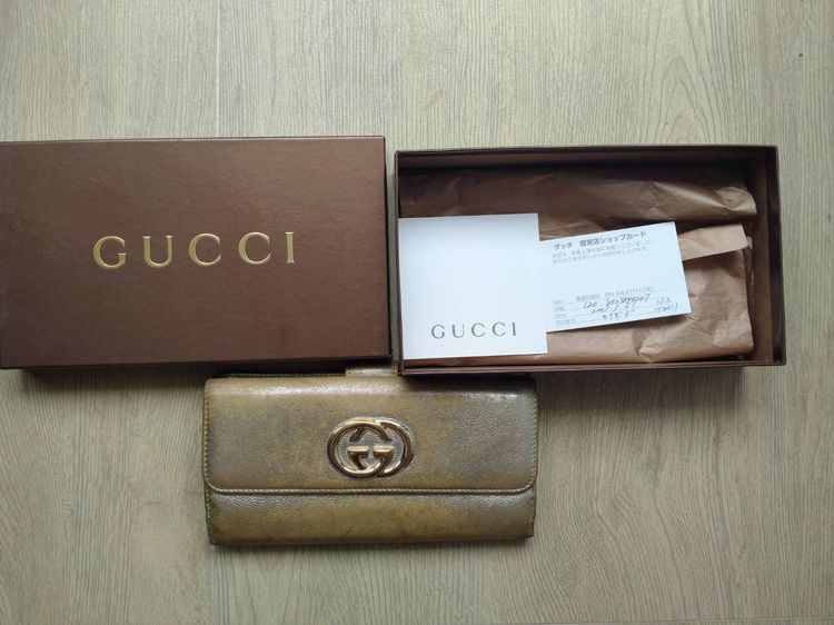 Gucci แท้กระเป๋าสตางค์ รูปที่ 2