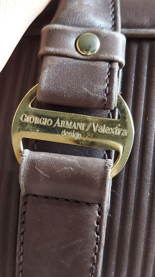 กระเป๋าถือ giorgio armani valextra ทรงหมอน วินเทจหนังสวยมาก  รูปที่ 7