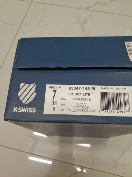 รองเท้าผ้าใบ  K-SWISS  เบอร์ 7  สภาพดี  ใส่นุ่ม เบา สบาย ขาย 290.-  ติดต่อ 083-438-1975 รูปที่ 6
