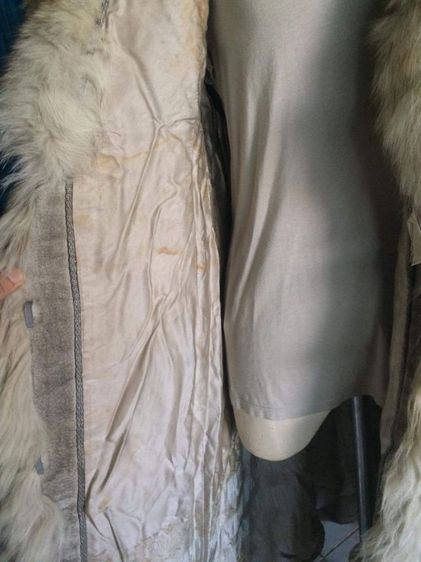 เสื้อโค้ทตัวยาวขนแท้ แบรนด์ EMBA บูลฟ้อกซ์  รูปที่ 4