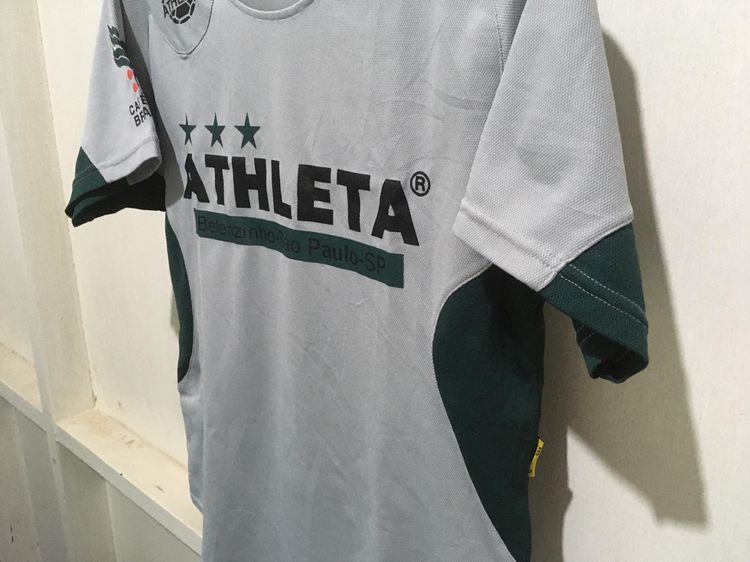 เสื้อกีฬา แบรนด์ ATHLETA สีเทาแถบเขียว รูปที่ 5
