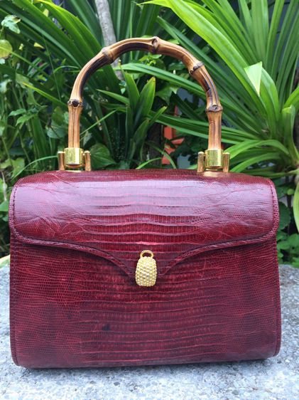 กระเป๋าถือทรงกล่อง Shinjukuya หนังตะกวดแบรนด์ดังญี่ปุ่น  รูปที่ 2