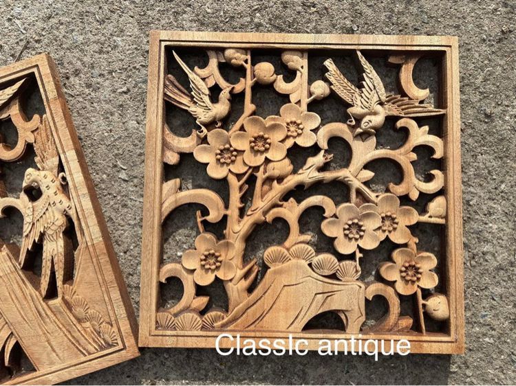 ช่องลมแผ่นไม้หอม แกะสลัก รูปที่ 2