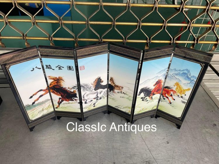 ฉากพับลายม้ามงคล รูปที่ 3