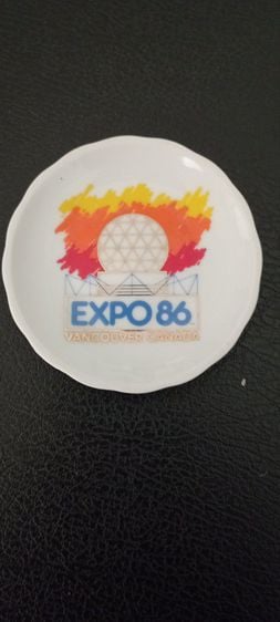 จานที่ระลึกงาน World EXPO 1986 VANCOUVER  CANADA ของแท้