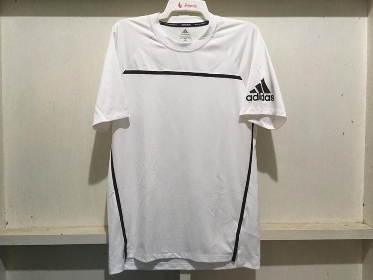 เสื้อกีฬา PRIMEBLUE+AEROREADY แบรนด์ Adidas สีขาว