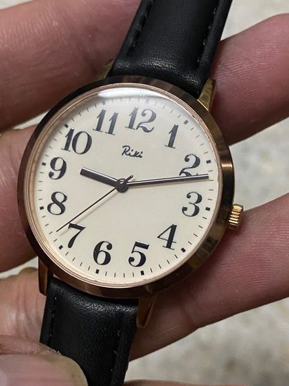 นาฬิกายี่ห้อ RiKi  by Orient  ควอทซ์ ของแท้มือสอง งานเรียบๆ สายเปลี่ยนใหม่  800฿  รูปที่ 2
