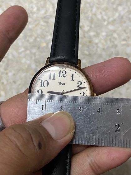 นาฬิกายี่ห้อ RiKi  by Orient  ควอทซ์ ของแท้มือสอง งานเรียบๆ สายเปลี่ยนใหม่  800฿  รูปที่ 6