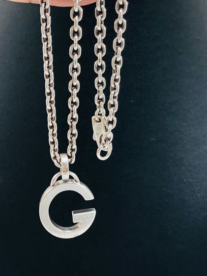 Gucci silver necklace (66838) รูปที่ 6