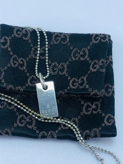 Gucci silver necklace (66687) รูปที่ 7