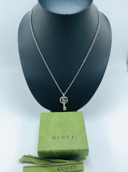 Gucci silver necklace (66839) รูปที่ 2