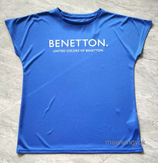 เสื้อสกรีน BENETTON.united color of Benetton (LL)สีน้ำเงินเข้ม
เนื้อผ้าทิ้งตัวสามารถยืดได้ รูปที่ 5