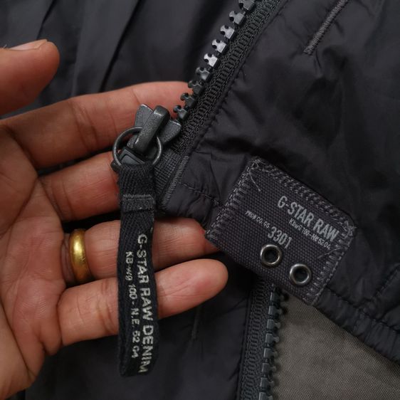 G-Star Raw Black Full Zipper Jacket รอบอก 44” รูปที่ 8