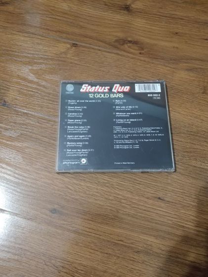 ขายซีดีเพลง Status Quo อัลบั้ม 12 GOLD BARS แผ่นลิขสิทธิ์แท้ สภาพดี  รูปที่ 4