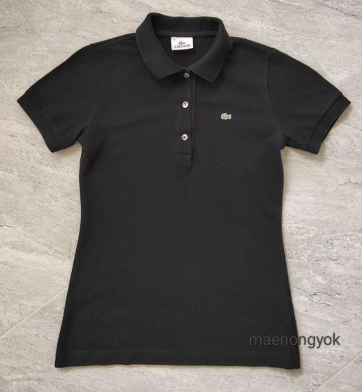 เสื้อคอปก lacoste ขนาด 40 made in japan สีดำผ้า  cottonทรงเล็กผ้ายืดเนื้อนิ่ม
สภาพใหม่ พร้อมส่งค่ะ รูปที่ 4