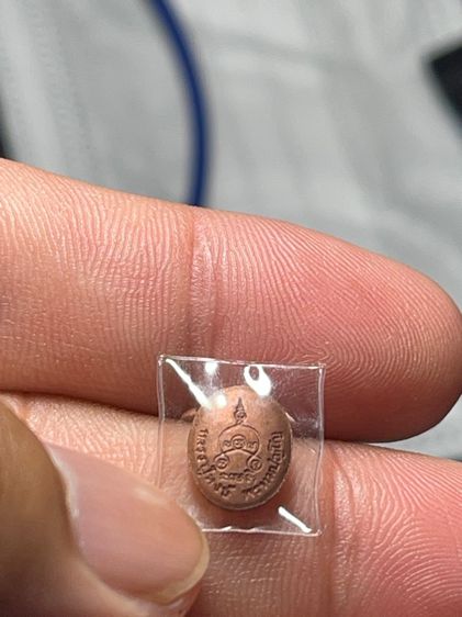 เหรียญเม็ดยา(กระดุม) เนื้อทองแดง หลวงปู่หงษ์ ปี2543 รุ่นแรก รูปที่ 2