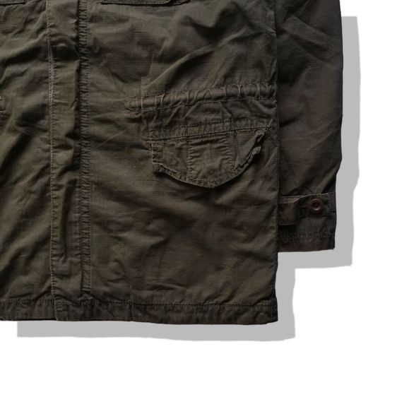 American Eagle Olive Green Hooded Jacket รอบอก 45” รูปที่ 4