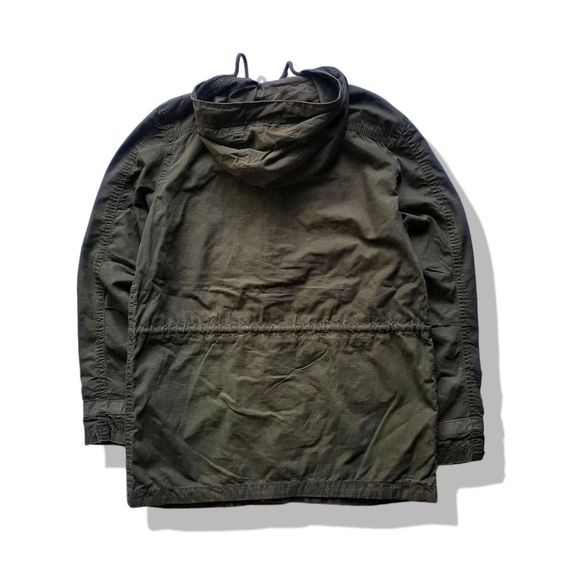 American Eagle Olive Green Hooded Jacket รอบอก 45” รูปที่ 10