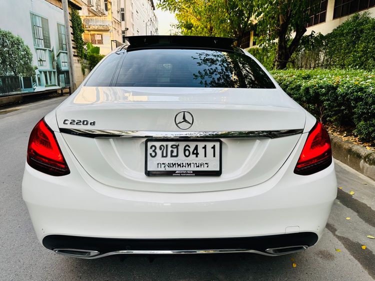 Mercedes-Benz C-Class 2019 C220 Sedan ดีเซล ไม่ติดแก๊ส เกียร์อัตโนมัติ ขาว รูปที่ 4