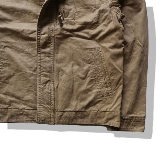 Old Navy Khaki Brown Zipper Jacket รอบอก 45” รูปที่ 2