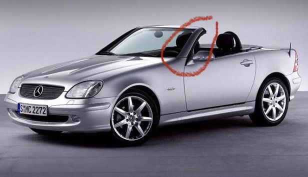 เสาA พร้อมคิ้วยาง สลิงดึงหลังคา Benz SLK R170 โลโก้ฝากระโปรงหน้า แป้นเบรกคันเร่งกันลื่น รูปที่ 16