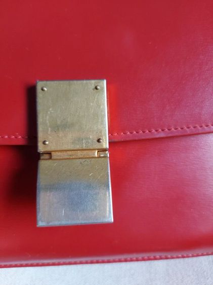 กระเป๋า Celine ทรงกล่อง สีแดง รูปที่ 7