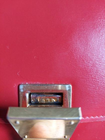 กระเป๋า Celine ทรงกล่อง สีแดง รูปที่ 8