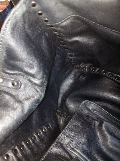 กระเป๋า valentino garavani ตอกหมุด ของแท้ หายาก สีขาวดำ  รูปที่ 12