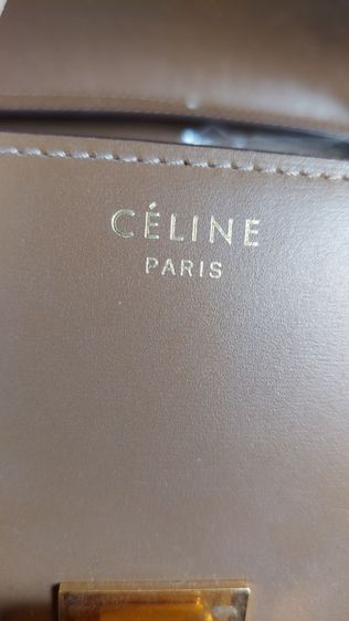 กระเป๋า Celine ทรงกล่องสีน้ำตาล รูปที่ 10