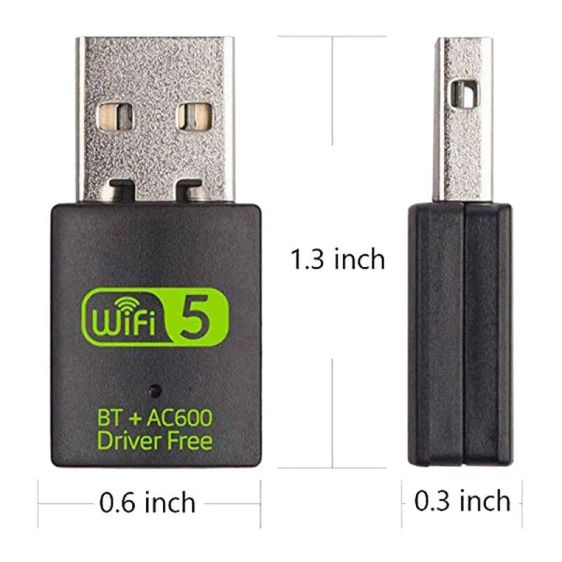 ตัวรับสัญญาณ Bluetooth 5.0และ  USB Wifi 2 in 1 รับได้ทั้งความถี่ AC 2.4 GHz และ 5 GHz ของใหม่ รุ่นใหม่ล่าสุด รูปที่ 2