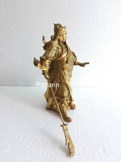 เทพเจ้ากวนอู ปางบัญชาการ ทองเหลือง รูปที่ 5