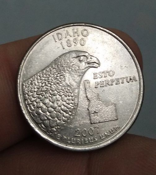 8755-เหรียญต่างประเทศสหรัฐอเมริกา ประจำเมืองไอดาโฮ IDAHO หลังนกอินทรีย์ รูปที่ 7