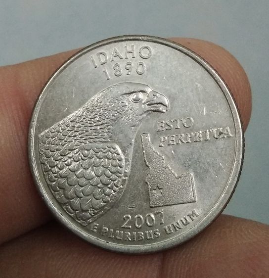 8755-เหรียญต่างประเทศสหรัฐอเมริกา ประจำเมืองไอดาโฮ IDAHO หลังนกอินทรีย์ รูปที่ 4