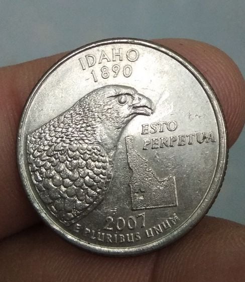 8755-เหรียญต่างประเทศสหรัฐอเมริกา ประจำเมืองไอดาโฮ IDAHO หลังนกอินทรีย์ รูปที่ 2