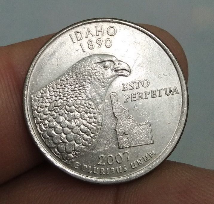 8755-เหรียญต่างประเทศสหรัฐอเมริกา ประจำเมืองไอดาโฮ IDAHO หลังนกอินทรีย์ รูปที่ 14