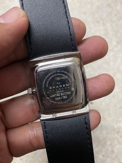 นาฬิกายี่ห้อ SKAGEN  เดนมาร์ค ควอทซ์ ของแท้มือสองเรือนบาง  1000฿ รูปที่ 2