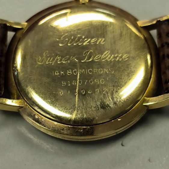 นาฬิกา Citizen hiline 25 jewels กะไกล่ทองหนาถึง 80 micron รูปที่ 3