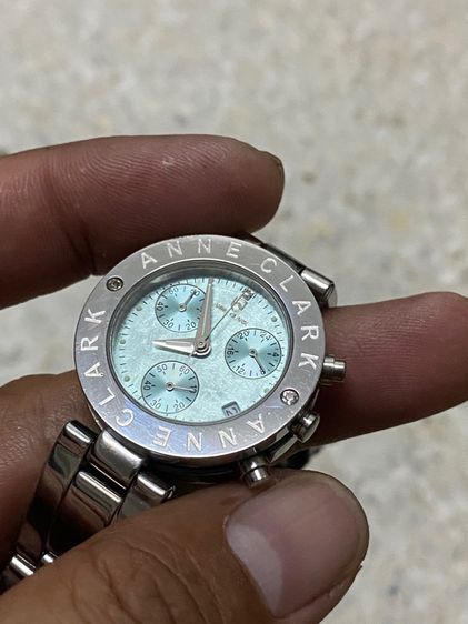 นาฬิกายี่ห้อ ANNA CLARK  ควอทซ์ โครโนกราฟ แท้มือสอง สายยาว 16.5 เซนติเมตร 1000฿ รูปที่ 2